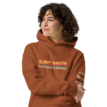 Sløve Kanter & Kvass Køyring – Unisex alt-for-stor hoodie